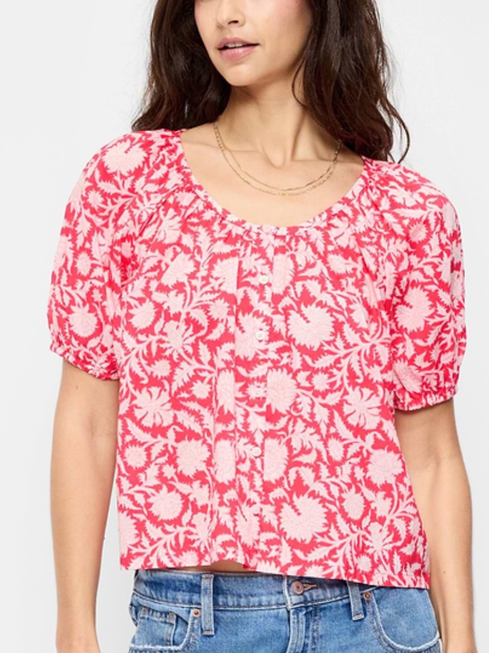 Old Navy Pink Large Button Down Shirt